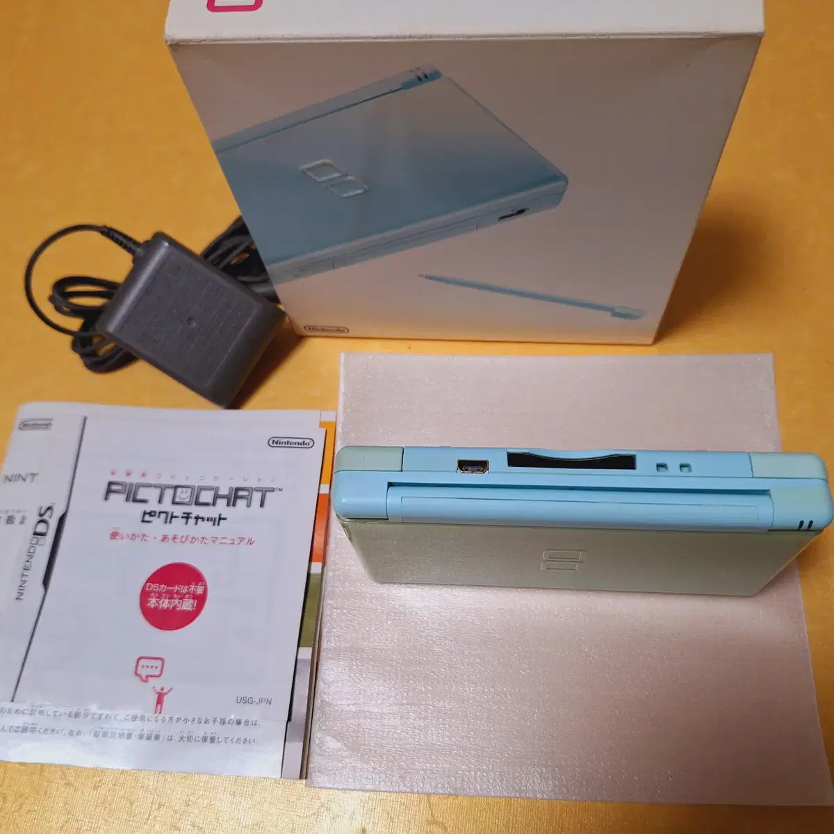 미품급 닌텐도 DS LITE 아이스블루 일본판 박스셋 dslite dsi