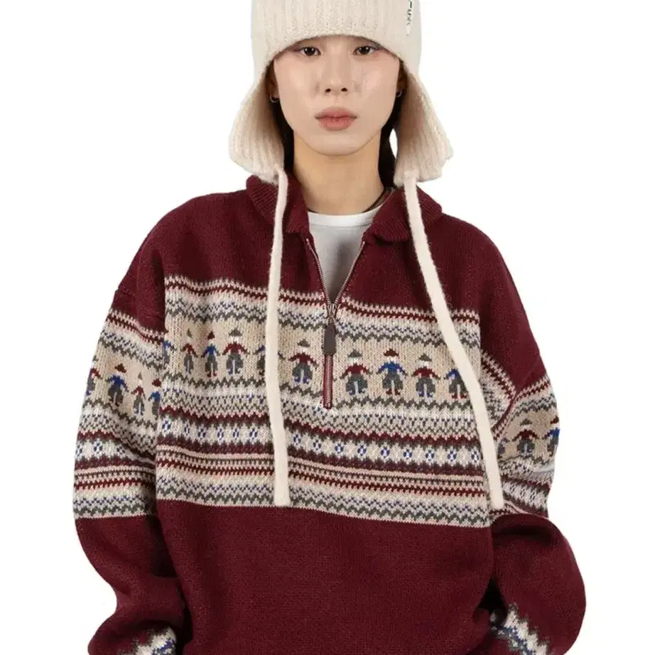 릿킴 FAIRY WOOL-BLEND SWEATER (red)