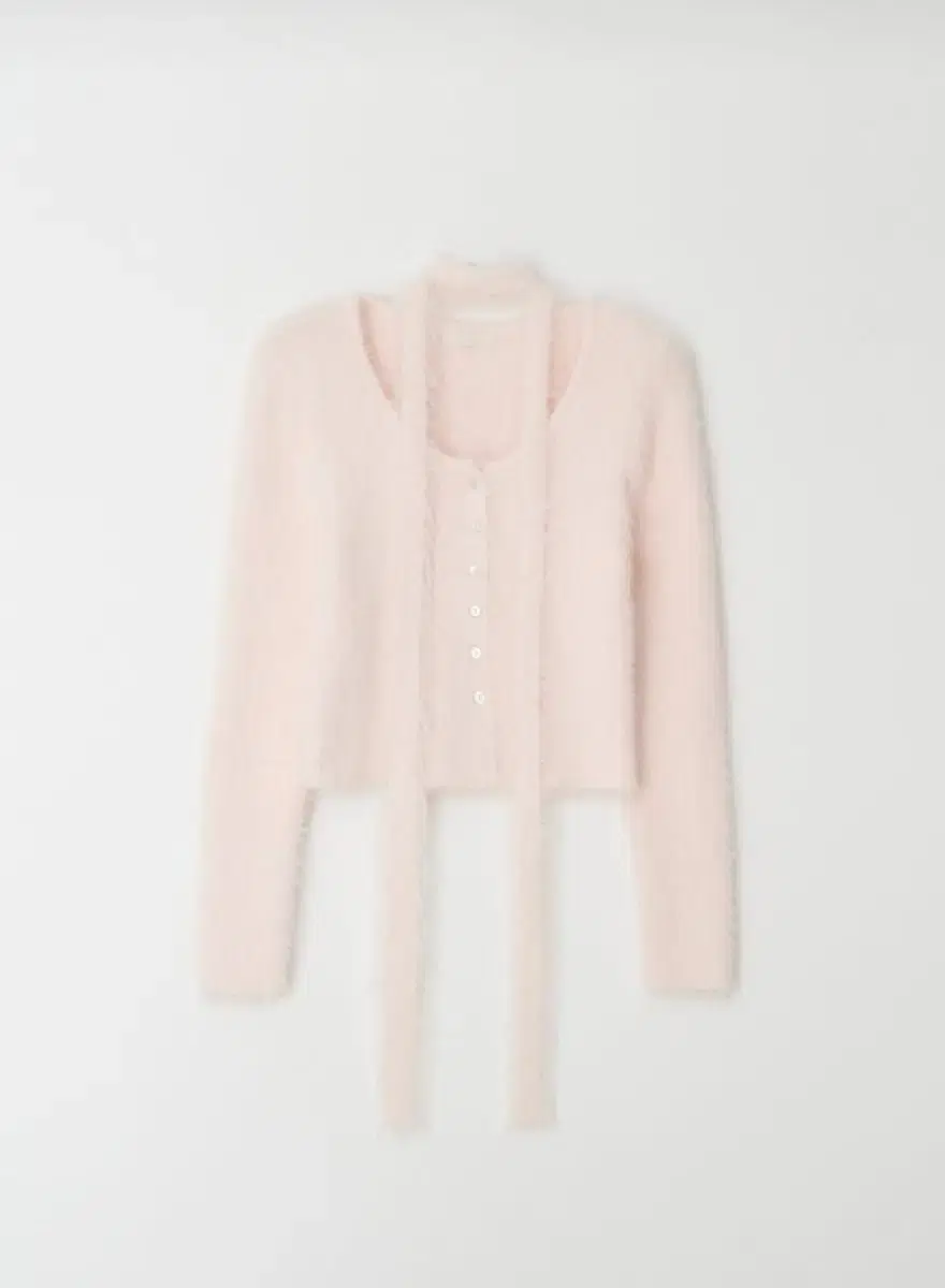 The Wish liz winter Base Slim Cardigan Baby Pink