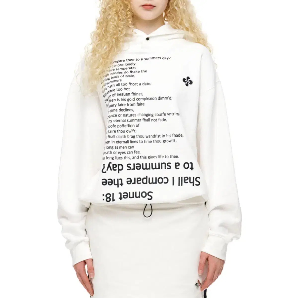 헤레틱 후드티 HERETIC SONNET 18 HOODIE / white