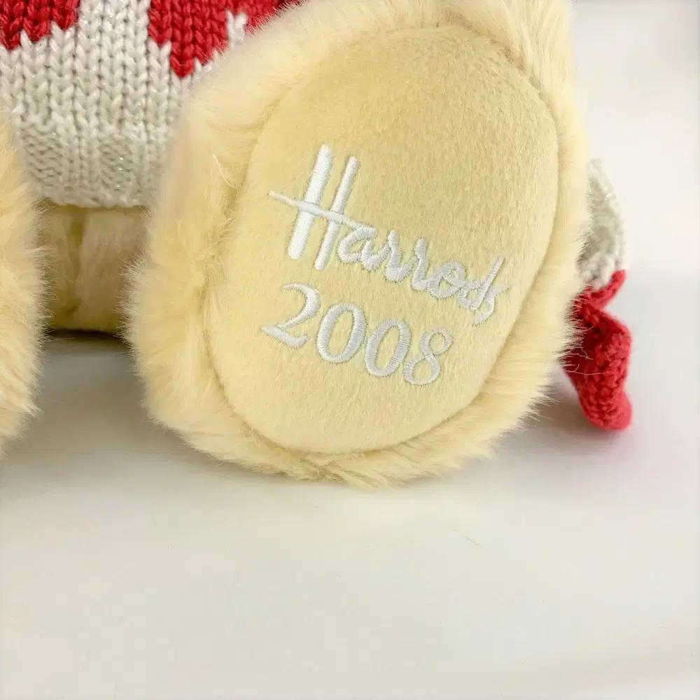 HARRODS 해롯 테디베어 2008 눈꽃니트장갑 곰인형 7XL A404