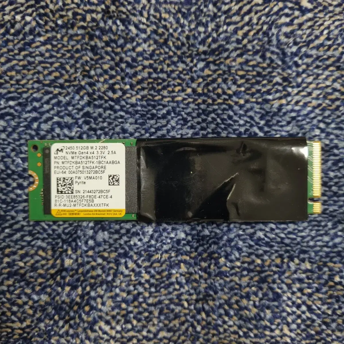 (급처)SSD M.2 NVMe 512기가, DDR5-4800 16기가 램