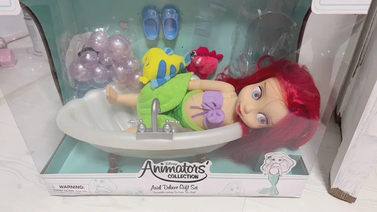 DisneyBaby Doll Ariel Little Mermaid BathtubArial BathtubGift Set