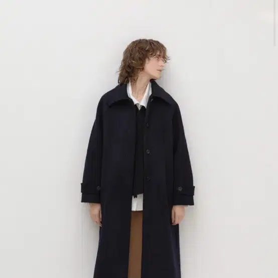 에핑글러 HIGH NECK COAT - CASH NAVY