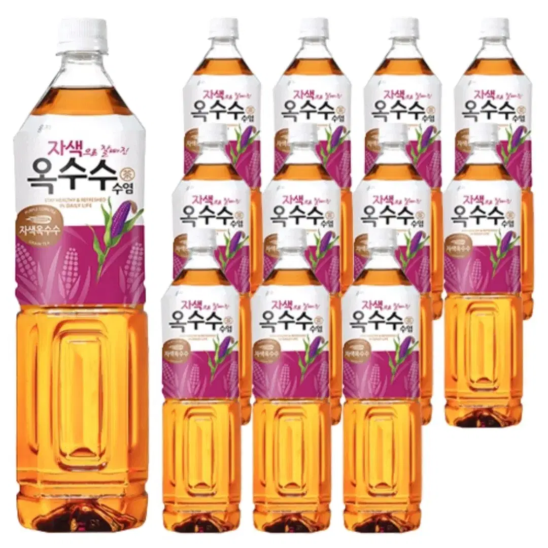 웅진 자색으로 잘빠진 옥수수수염차, 1.5L, 12개