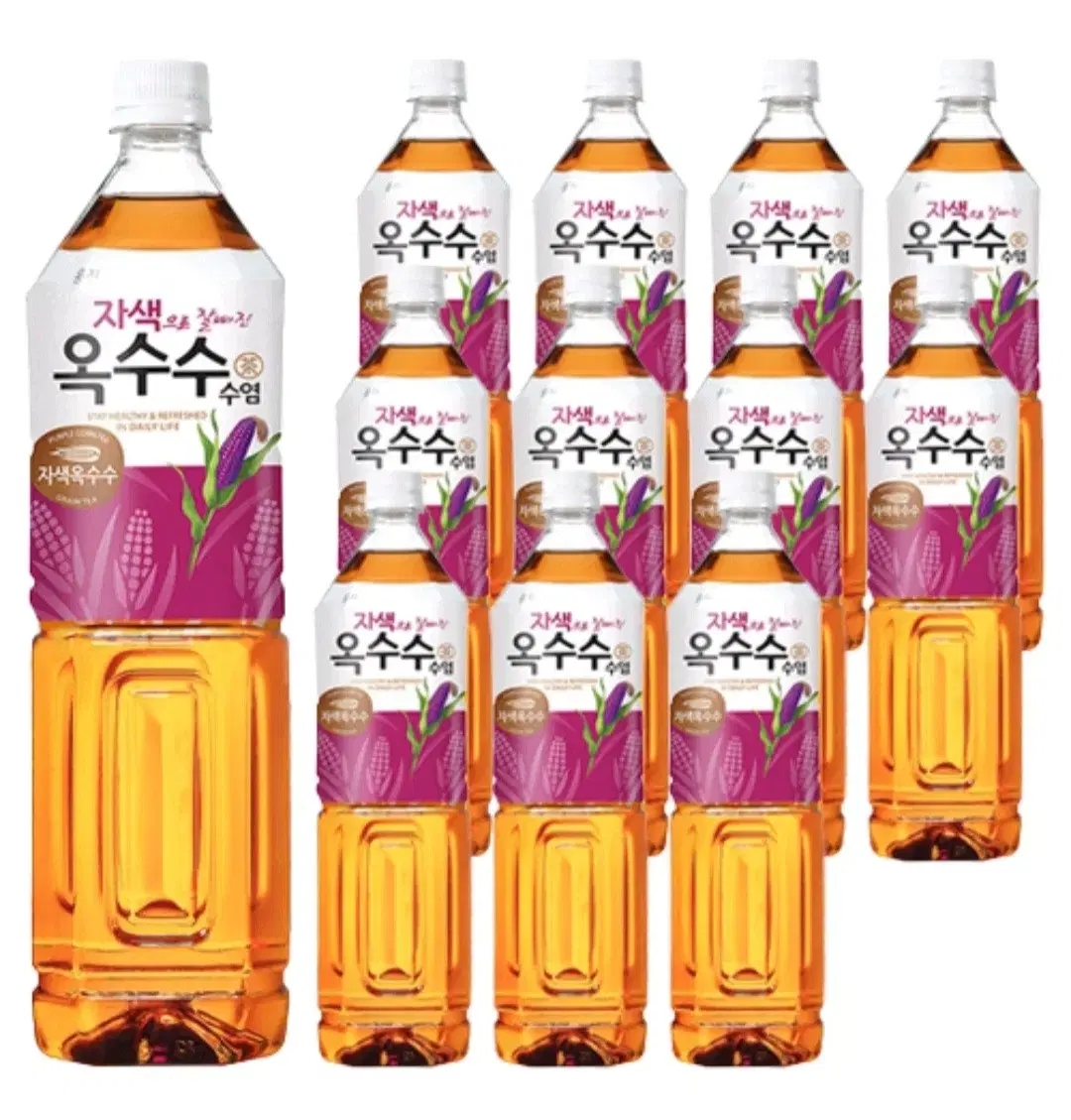 웅진 자색으로 잘빠진 옥수수수염차, 1.5L, 12개