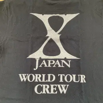 X JAPAN 밴딩 티셔츠 엑스재팬 티셔츠 WORLD TOUR