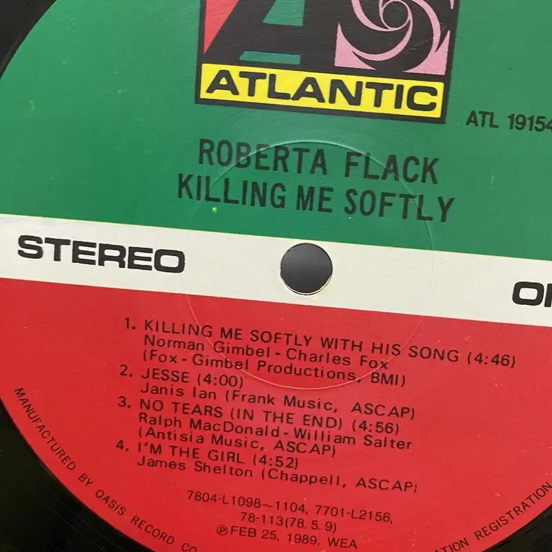 ROBERTA FLACK KILLING ME LP / AA6817