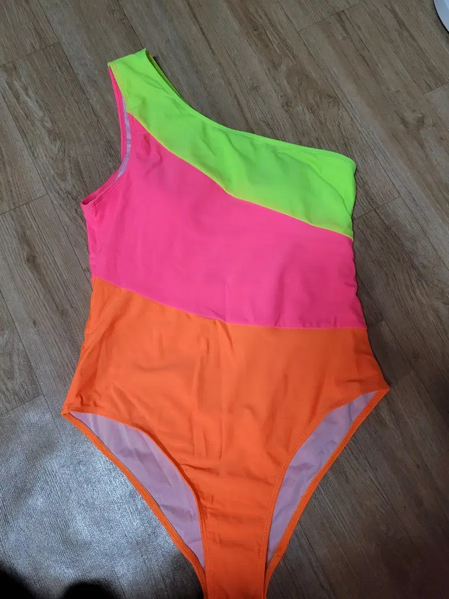 ONEPIECE, one-shoulder, swimwear, fluorescent (price reduction in progress)