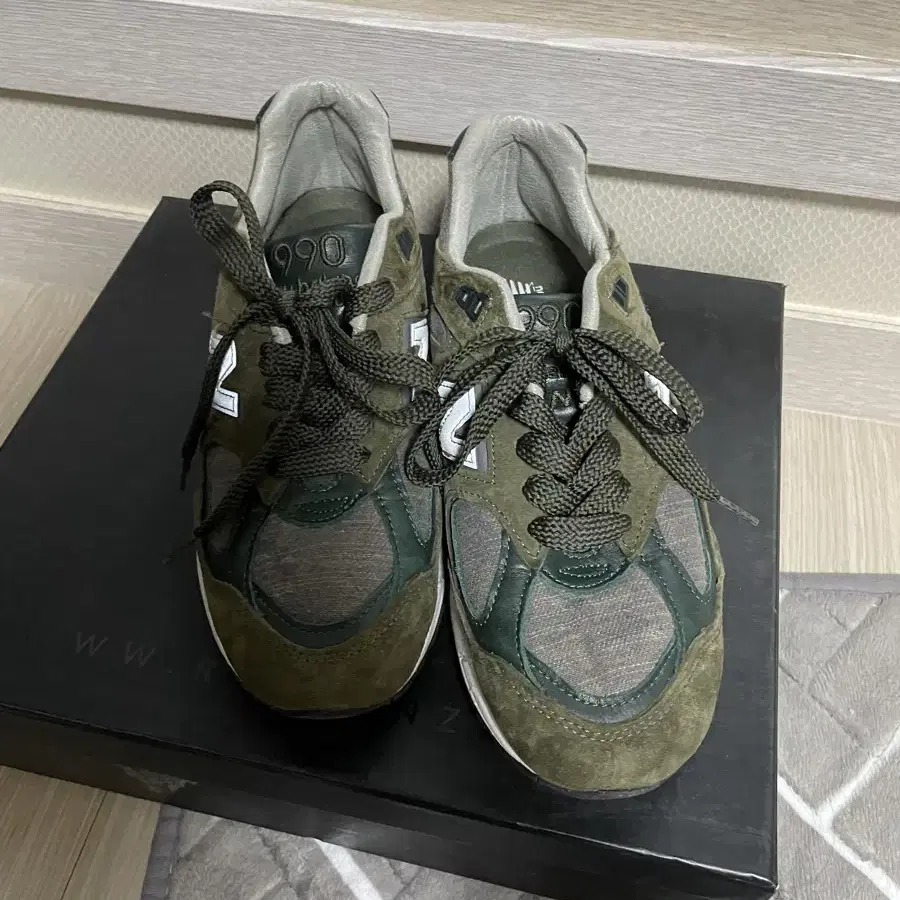 뉴발란스 990v2 카키 그린 250 made in USA