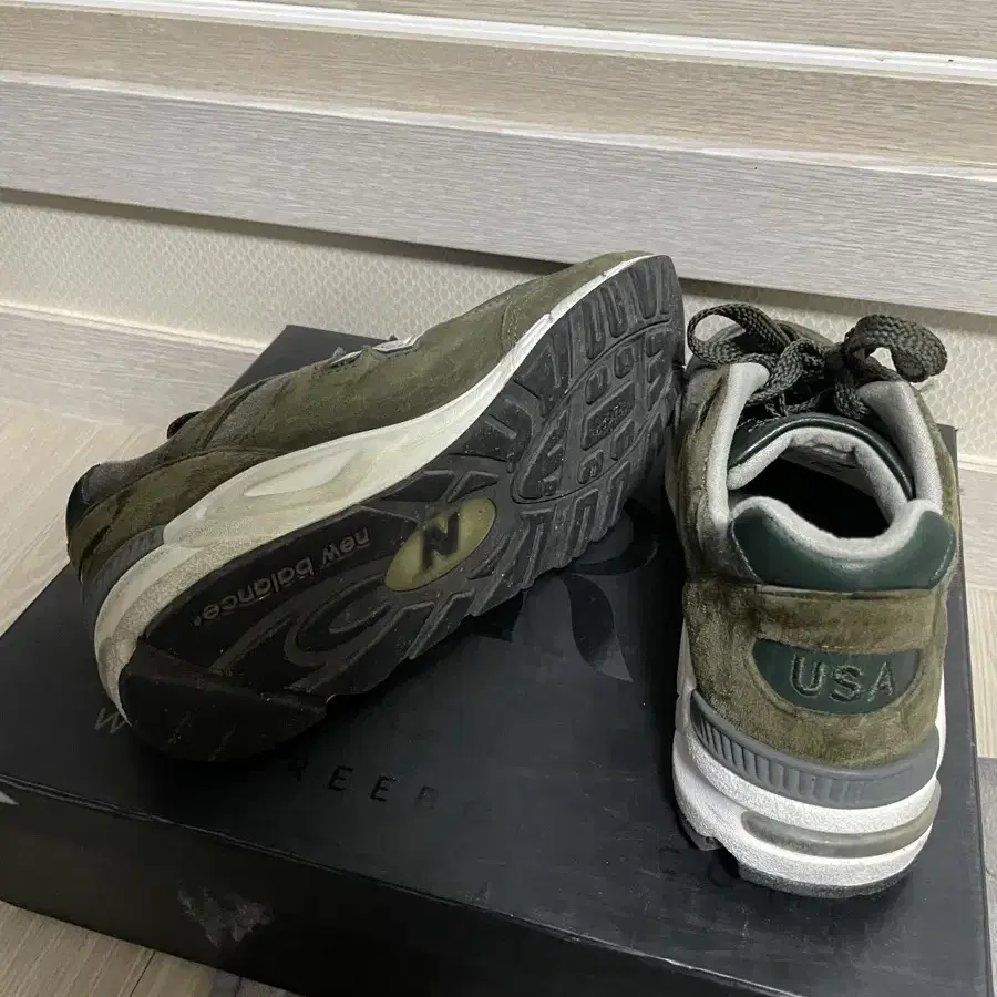 뉴발란스 990v2 카키 그린 250 made in USA