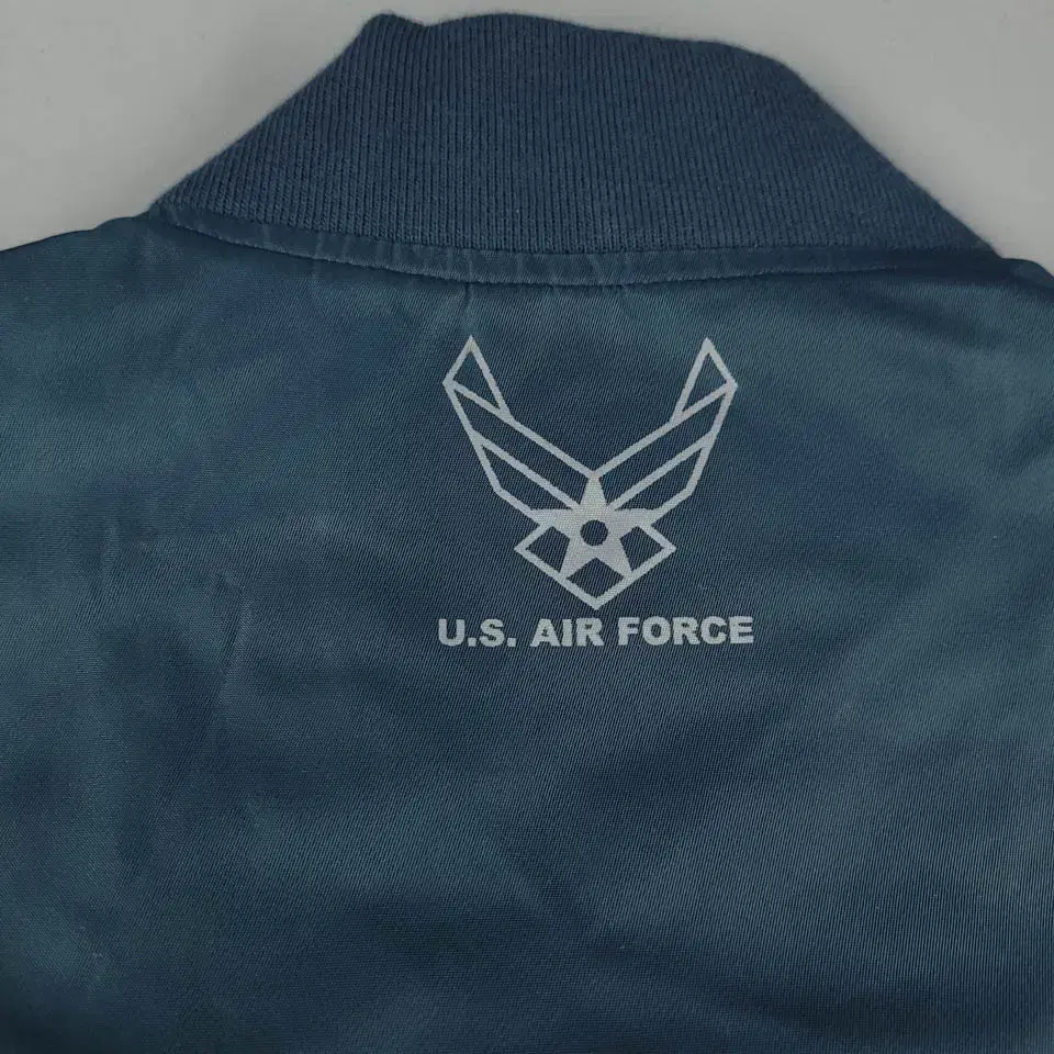 US AIR FORCE 오션블루 스모크블루 청록 로고프린팅 미공군 TB-