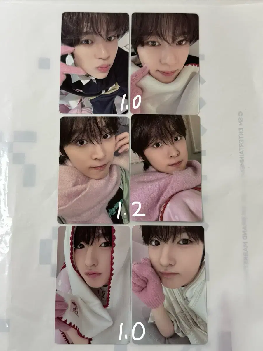 Pink Christmas nct wish photocard wts Set sion riku Sakuya Jaehee