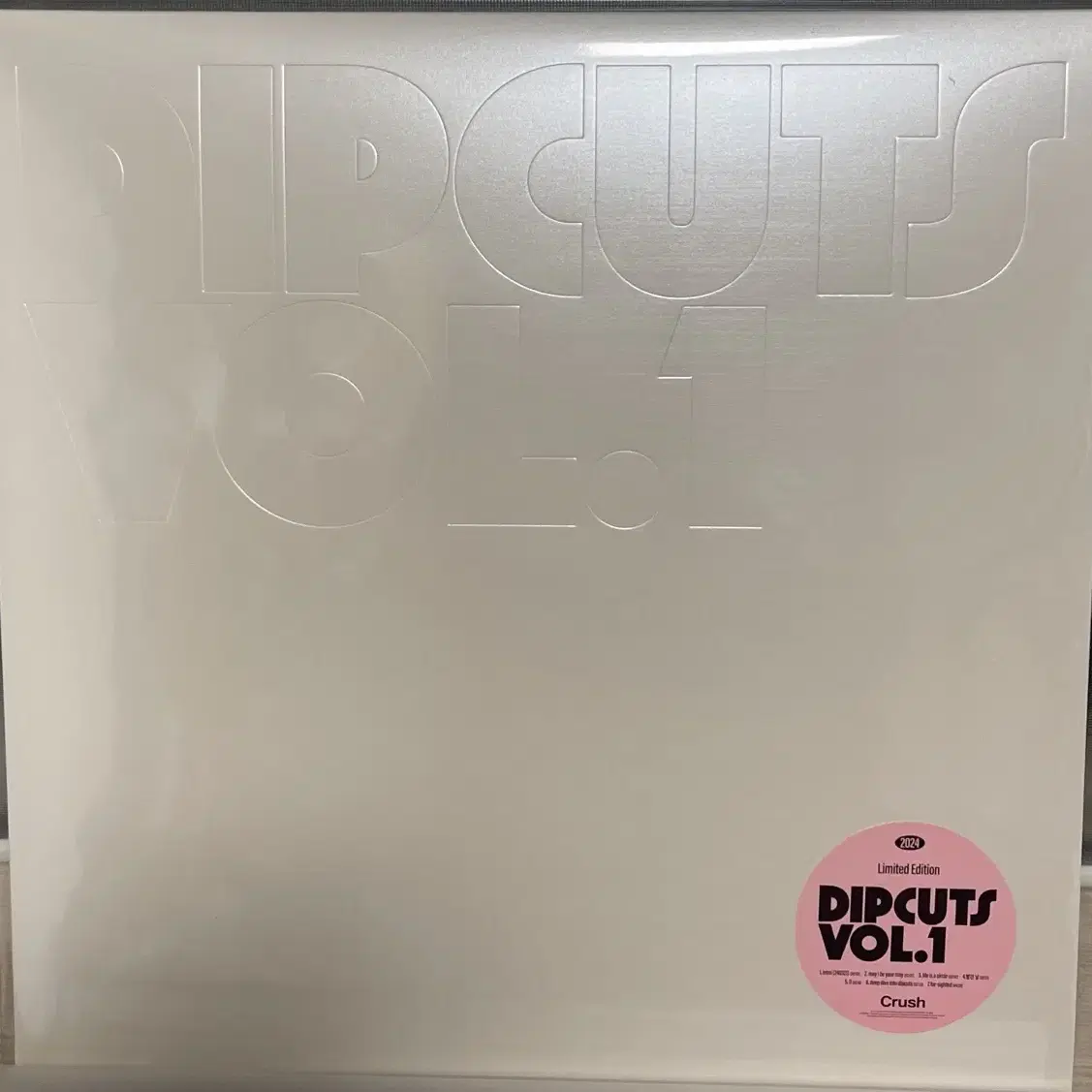 크러쉬 dip cuts vol. 1 미개봉 lp