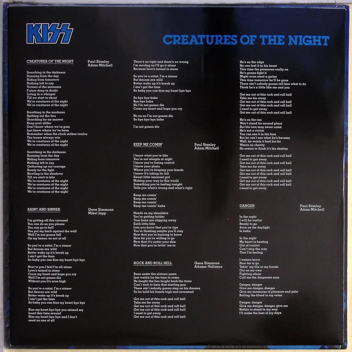 Kiss - Creatures of the Night