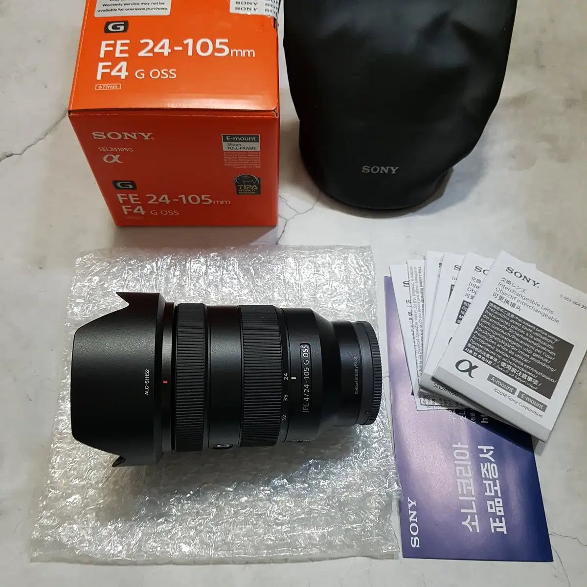 소니 SONY 알파 FE 24-105mm SEL24105 S급 새것과동일