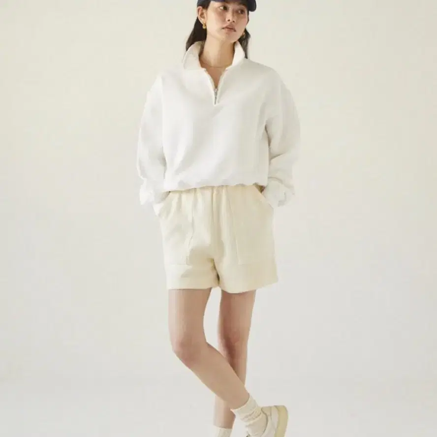 얼바닉30 하프집업스웻 Promenade Zipup  Sweat_Navy