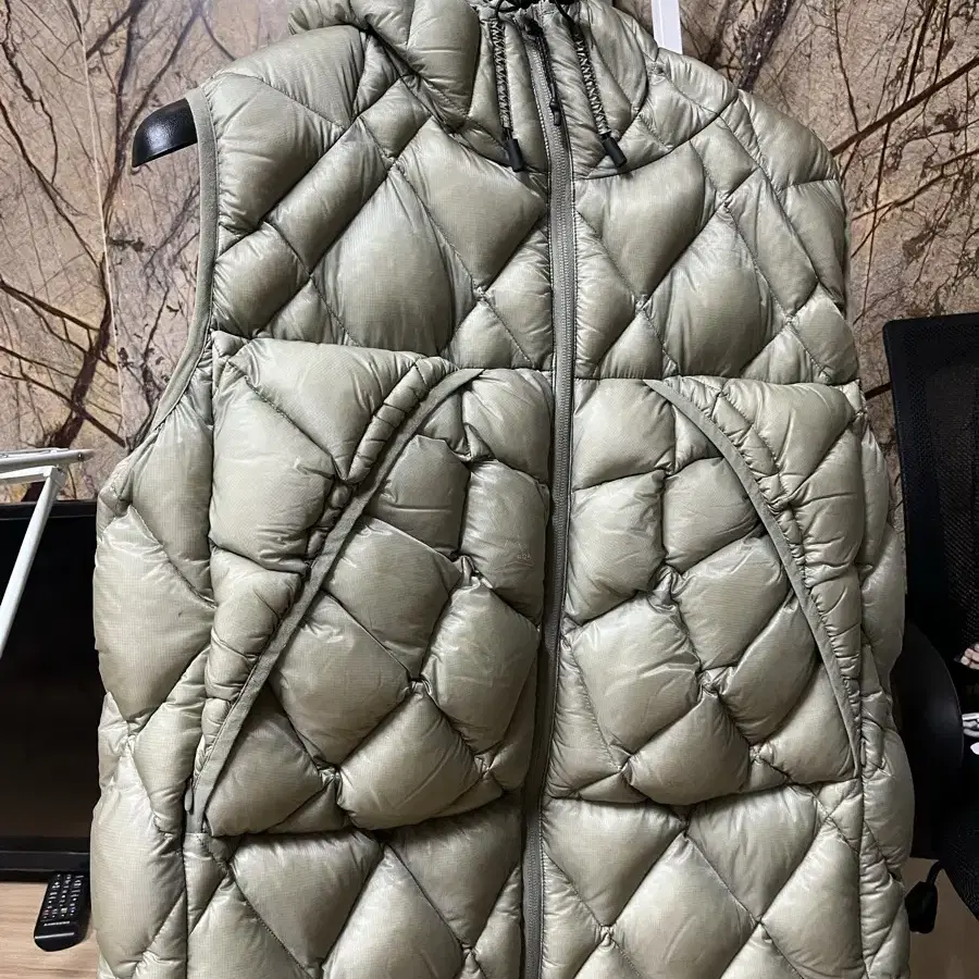 [판매][ROA][XL] PUFFER VEST GRAY