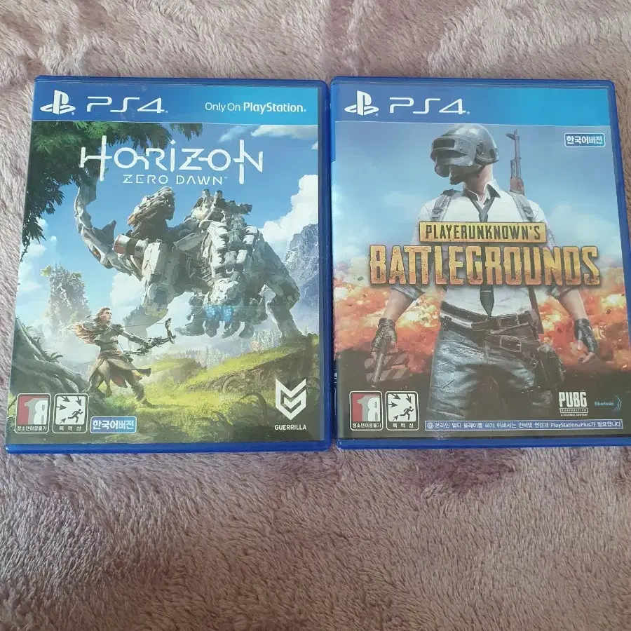 PS4 게임 배틀그라운드, 호라이즌 제로 던 팝니다.