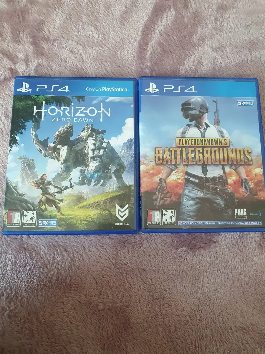 PS4 게임 배틀그라운드, 호라이즌 제로 던 팝니다.