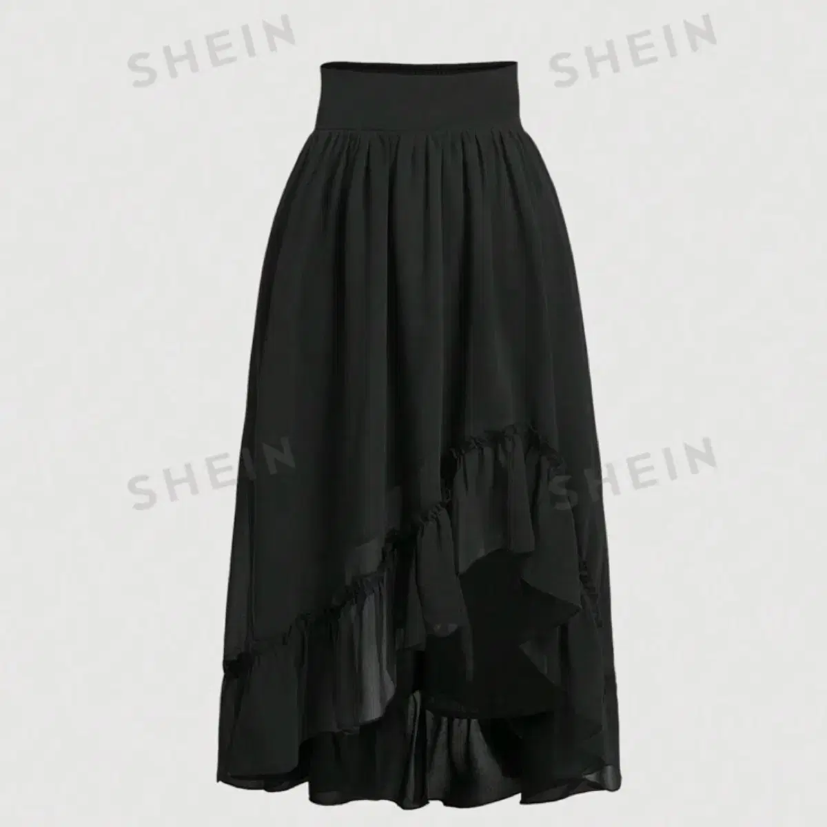 shein 비대칭 스플릿 스커트