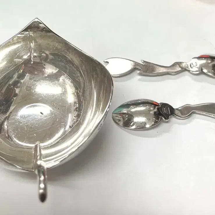 은제품 멕시코 은 나무잎컵 은티스푼 sterling silver 900