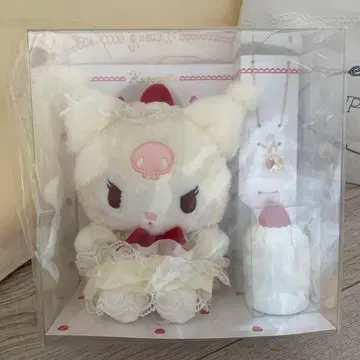 산리오 쇼트케이크 쿠로미봉제 인형 목걸이 미개봉 새상품