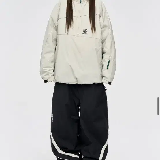 스노우보드 스키복 보드복 가프 PIPING HOOD ZIP UP WG