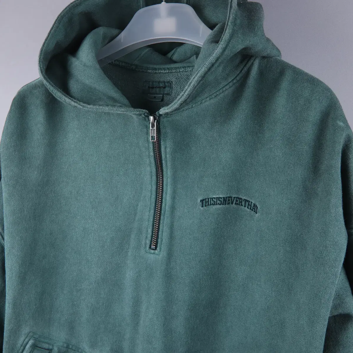 디스이즈네버댓 후드티 Zip Hoodie Blue Green (M)