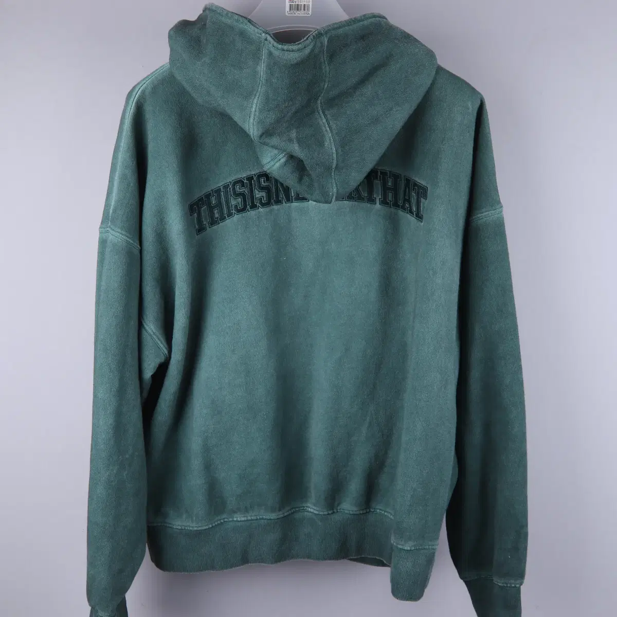 디스이즈네버댓 후드티 Zip Hoodie Blue Green (M)