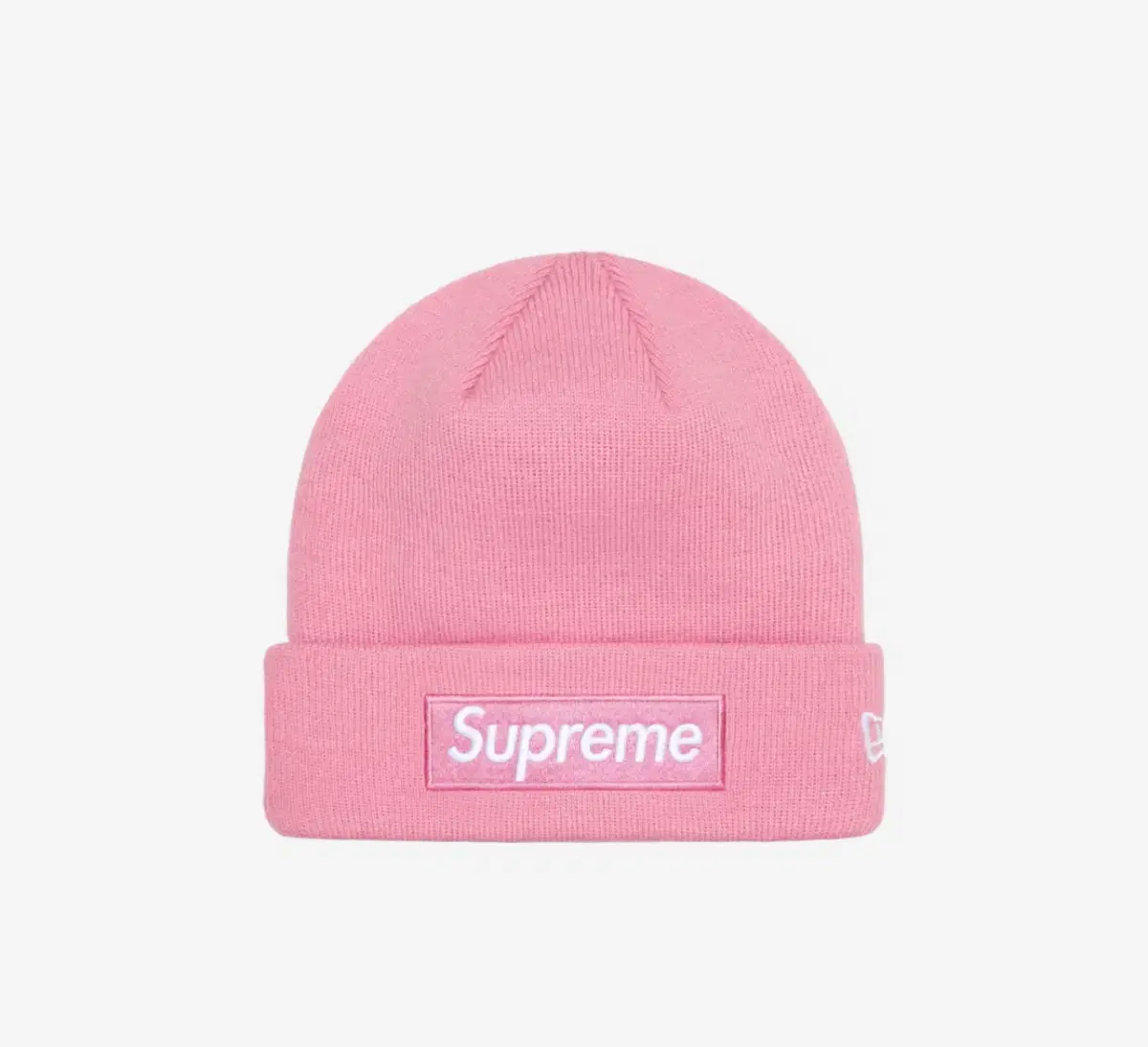 Supreme New Era Box Logo Beanie Dusty Pink 24FW