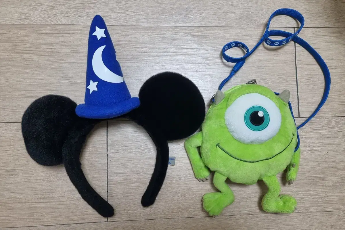 Disneyland DisneySea Headband Coin Purse Doll Bag Mike Wazowski