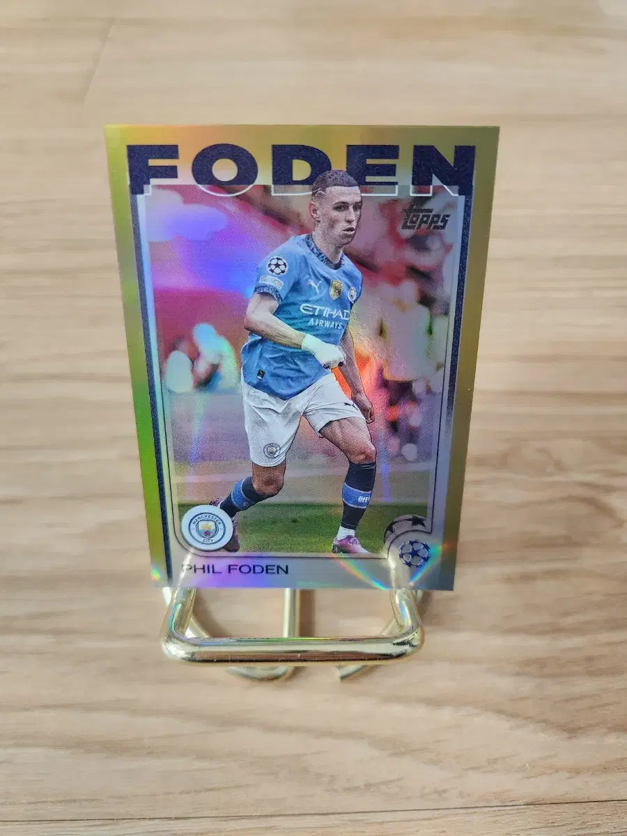 2025 Topps Competitions 50 Limited Gold Man City Philford Football Card