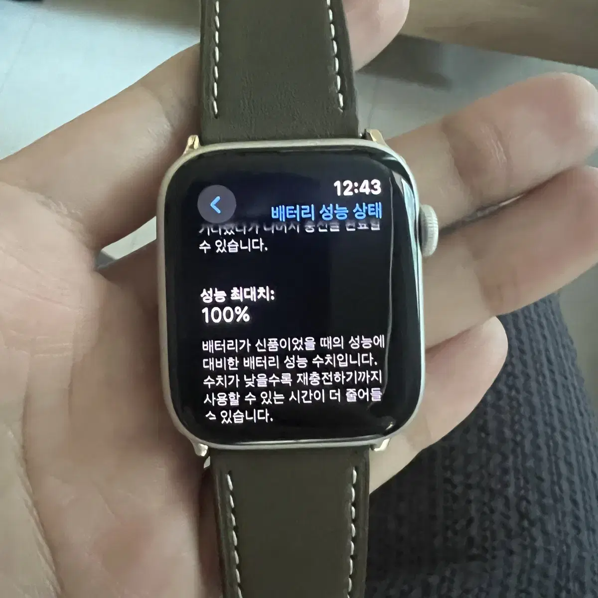 애플워치 se2 44mm 실버 급처