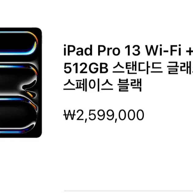 아이패드 프로 13 Wifi + Cellular 512GB 모델 미개봉