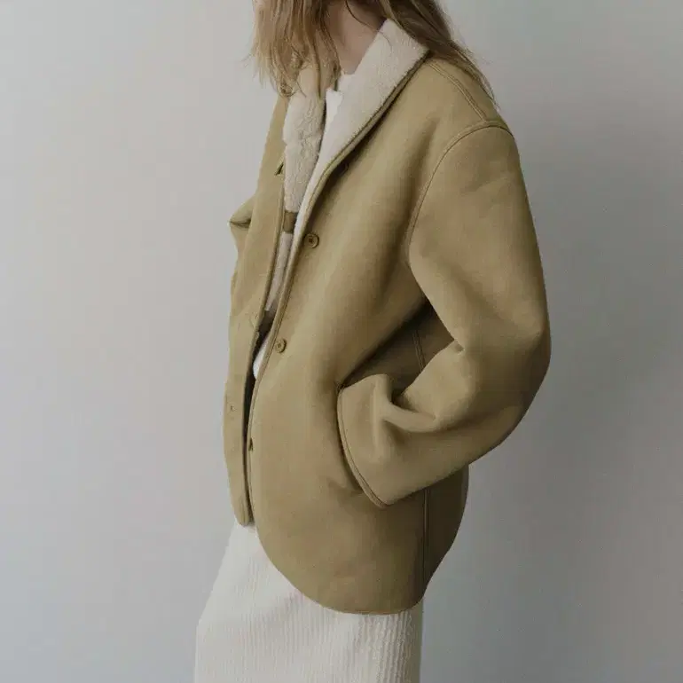 샵레터 시어링 코트 Ben shearling coat (beige)