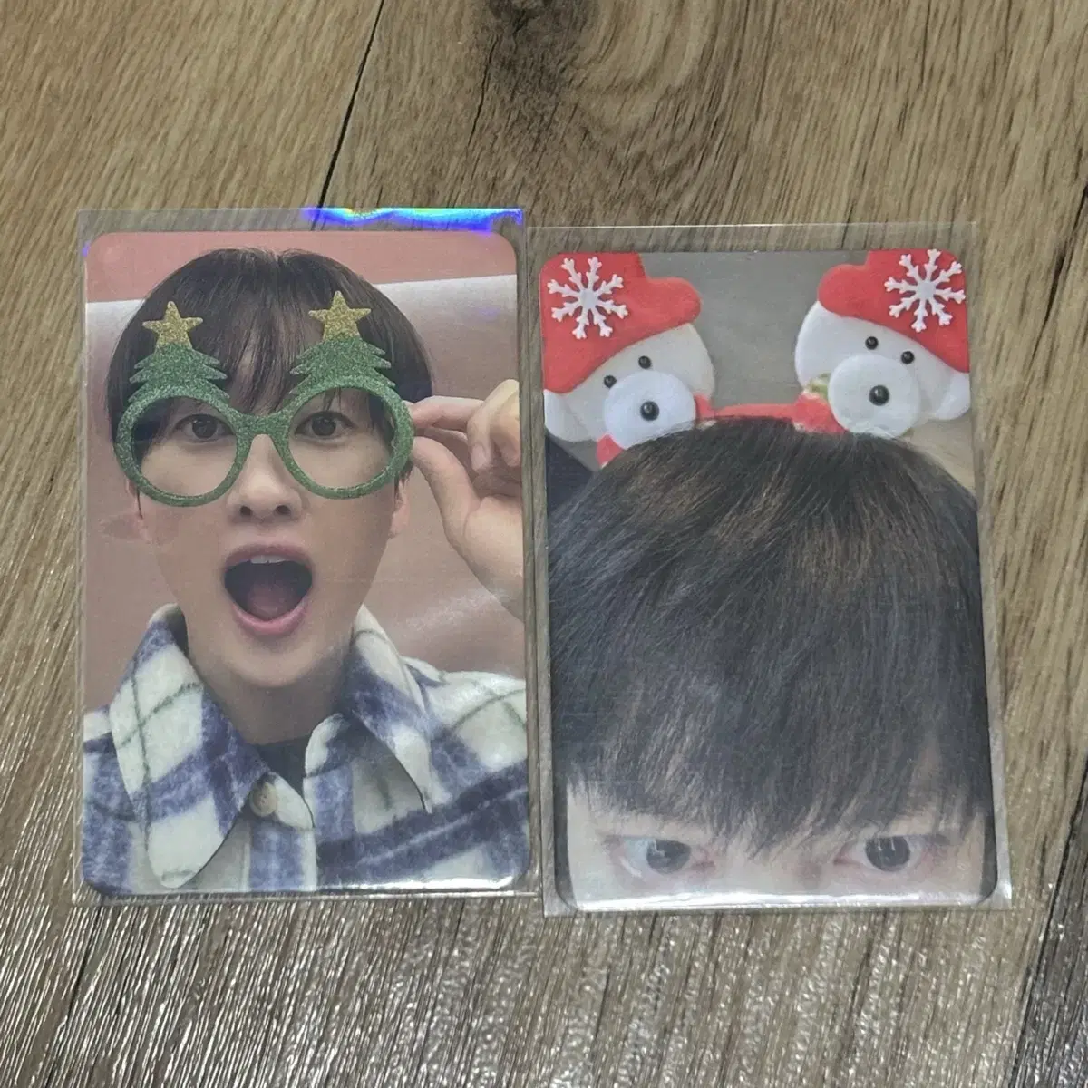 Super Junior eunhyuk heechul Christmas photocard SM Photo Card wts Sell