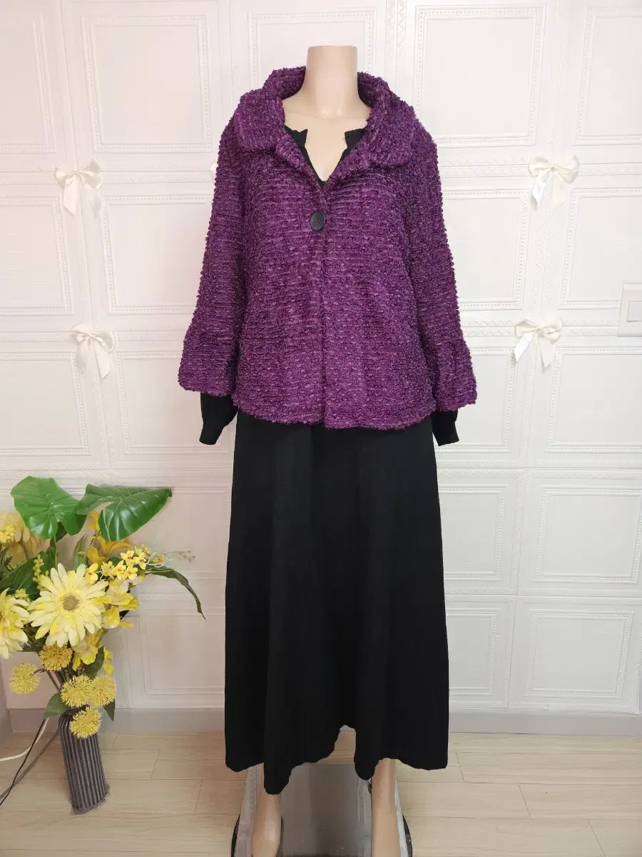 Pretty Purple 8-Sleeve Cardigan (Thin)