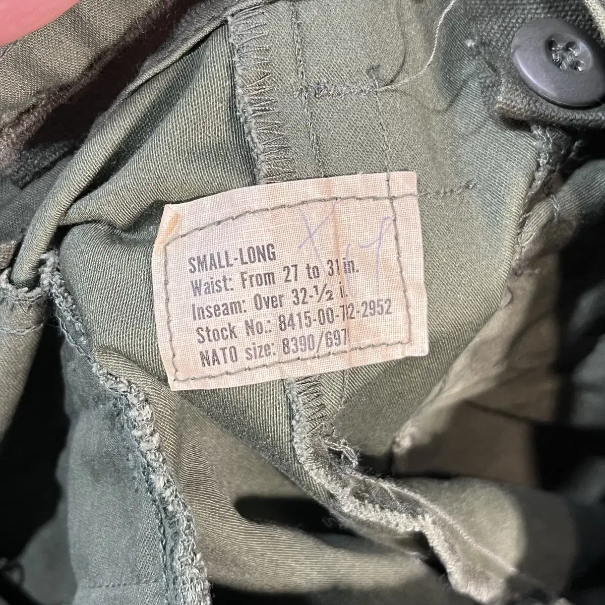 [S/L] US ARMY 미군 M-65 CAGO PANTS