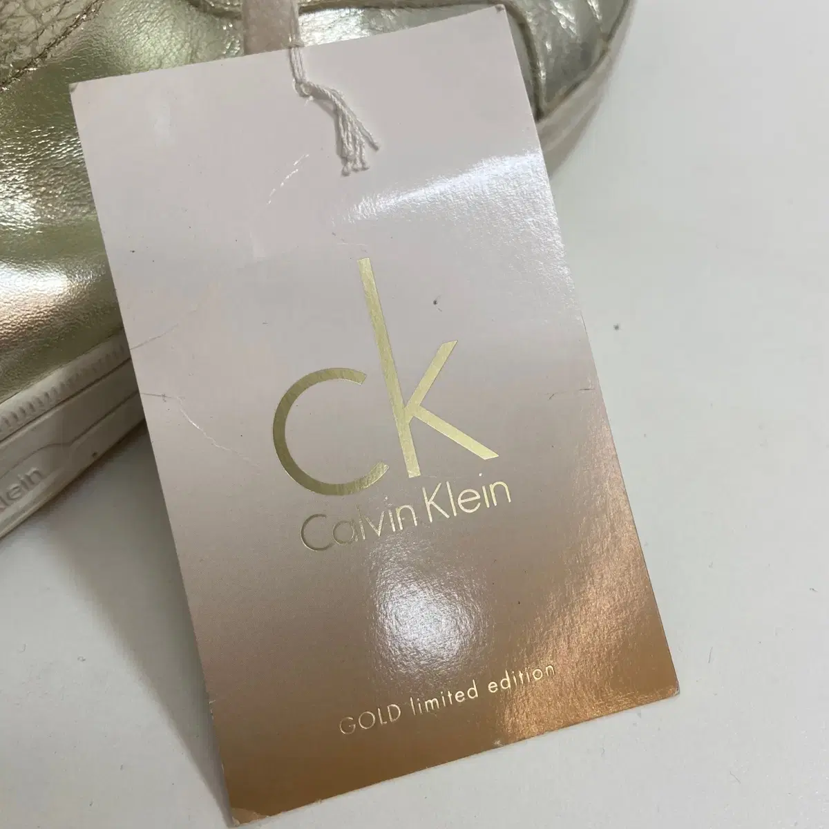 캐빈클라인 골드 하이탑 운동화 275mm Calvin Klein Snea