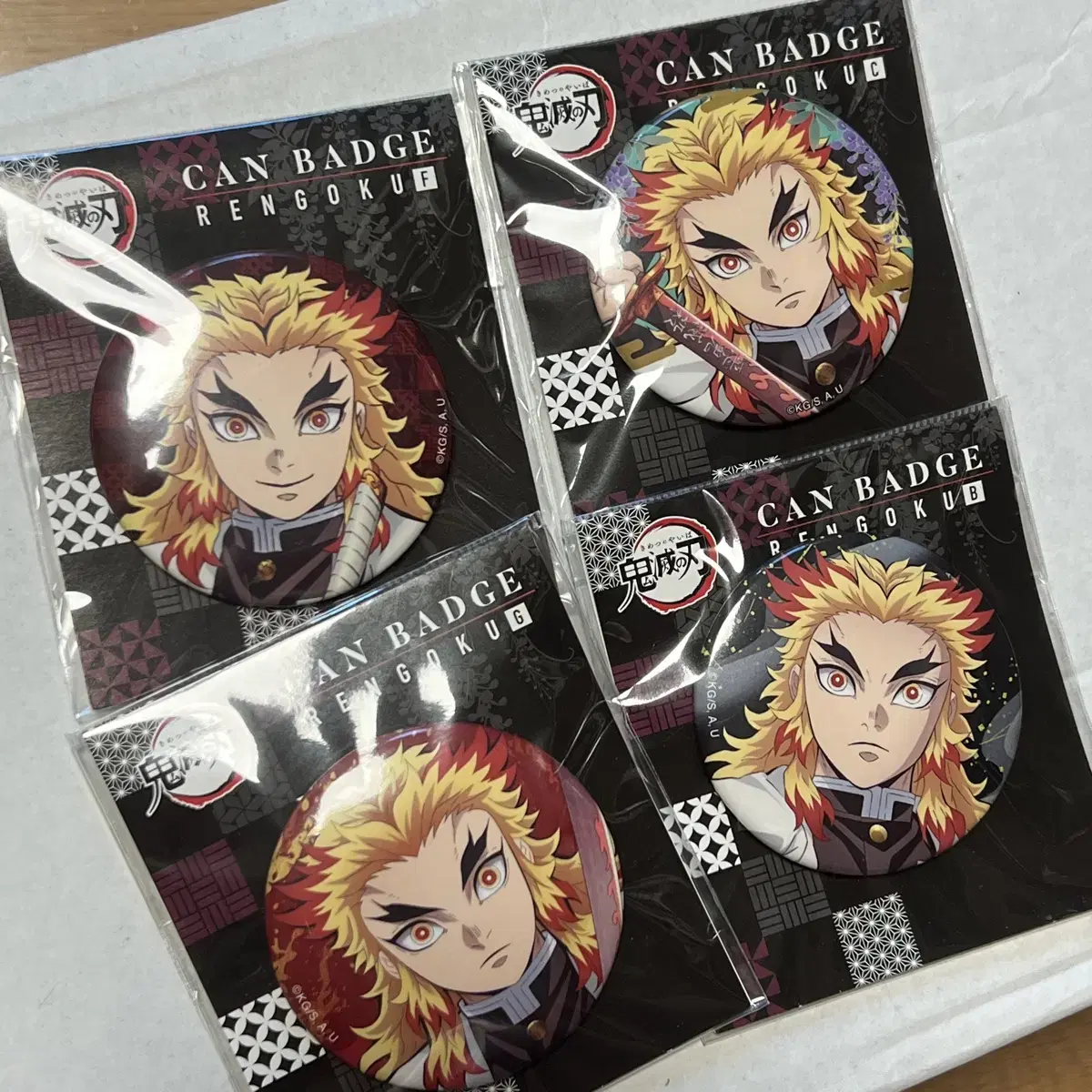 Rengoku Kyojuro Can Badges New (Bulk)