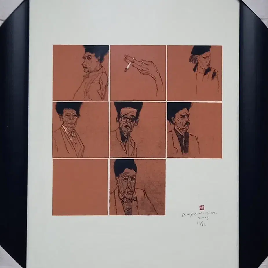 김쾌민 - 판화(에디션:63)-액자: 67cm x 50cm/(1점 선택)