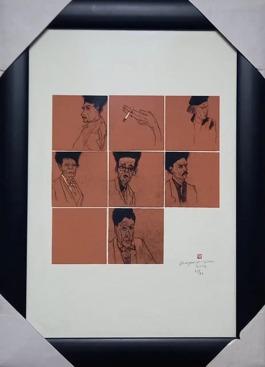 김쾌민 - 판화(에디션:63)-액자: 67cm x 50cm/(1점 선택)