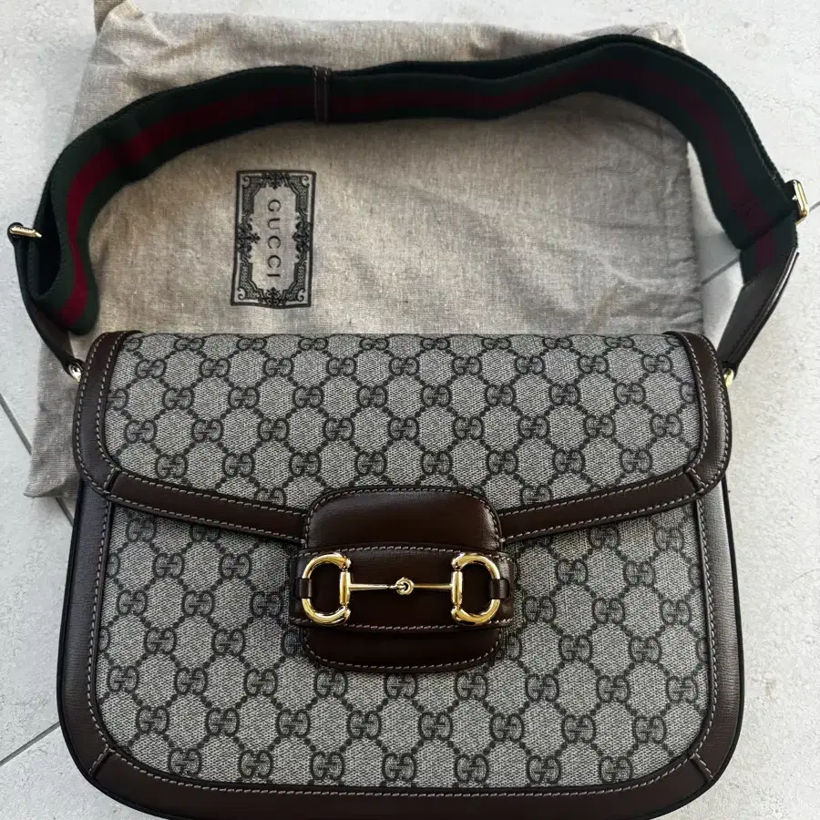 Gucci Horsebit 1955 Shoulder Bag Beige