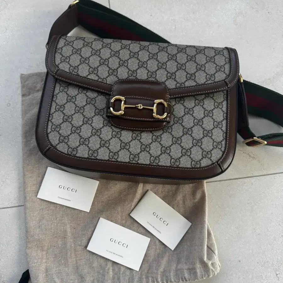 Gucci Horsebit 1955 Shoulder Bag Beige