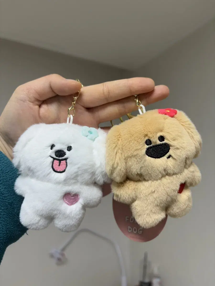 (NEW) Cute Puppy Keyring Doll