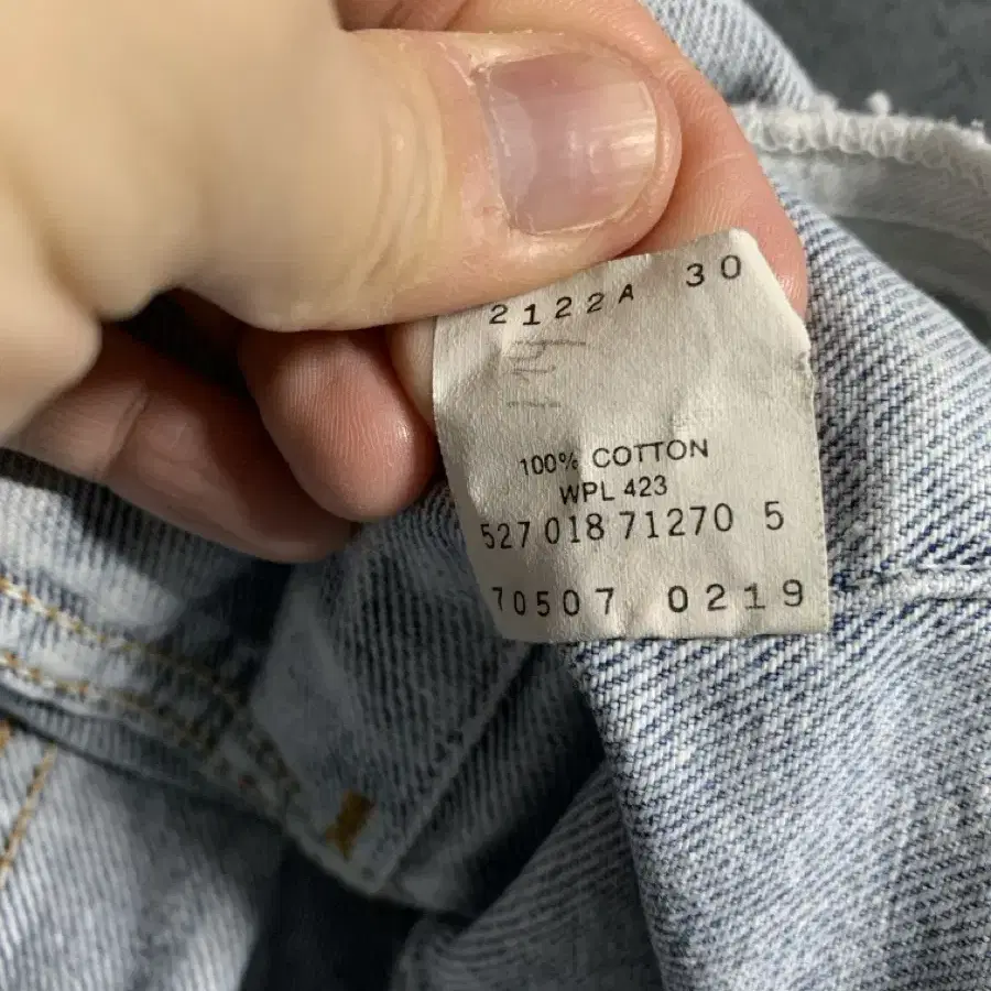 80s Levis 70507-0219 리바이스 데님 트러커자켓(USA)