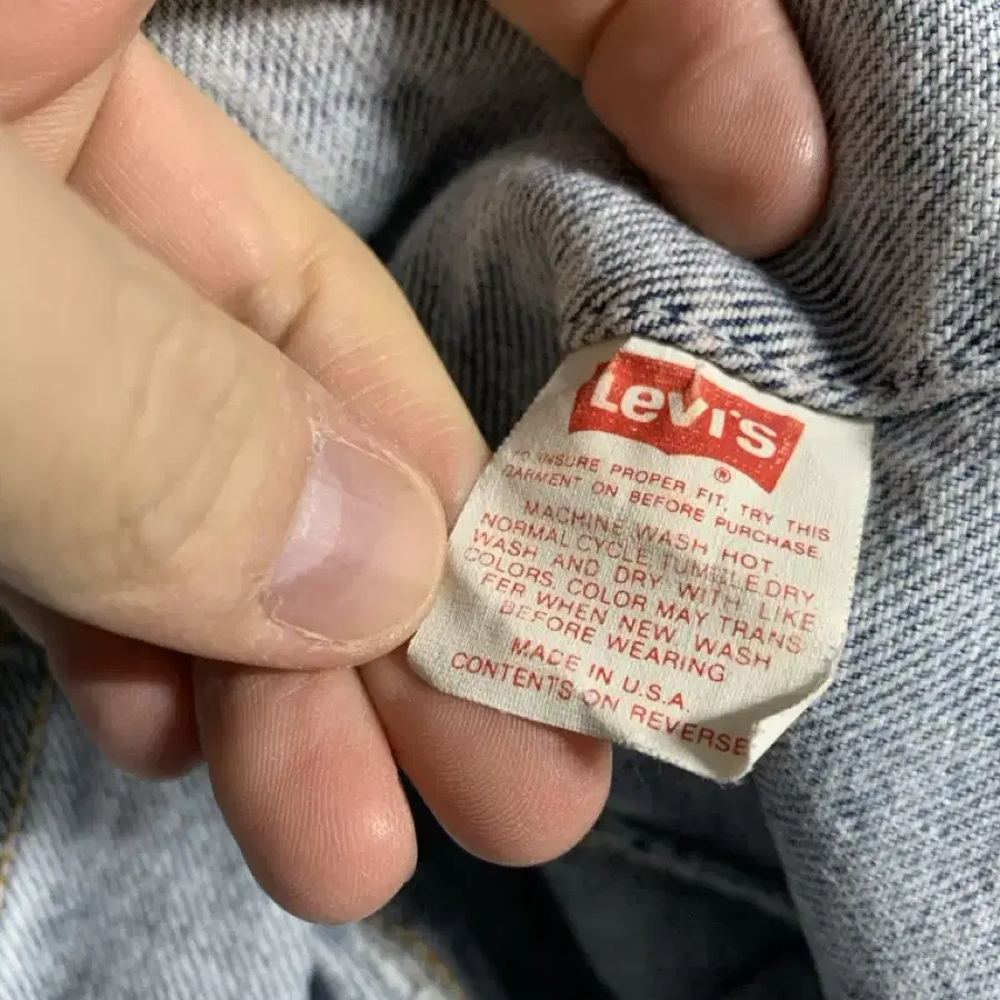 80s Levis 70507-0219 리바이스 데님 트러커자켓(USA)