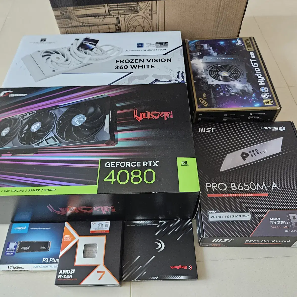 9800x3d,48gb, rtx4080 불칸 최고급 본체