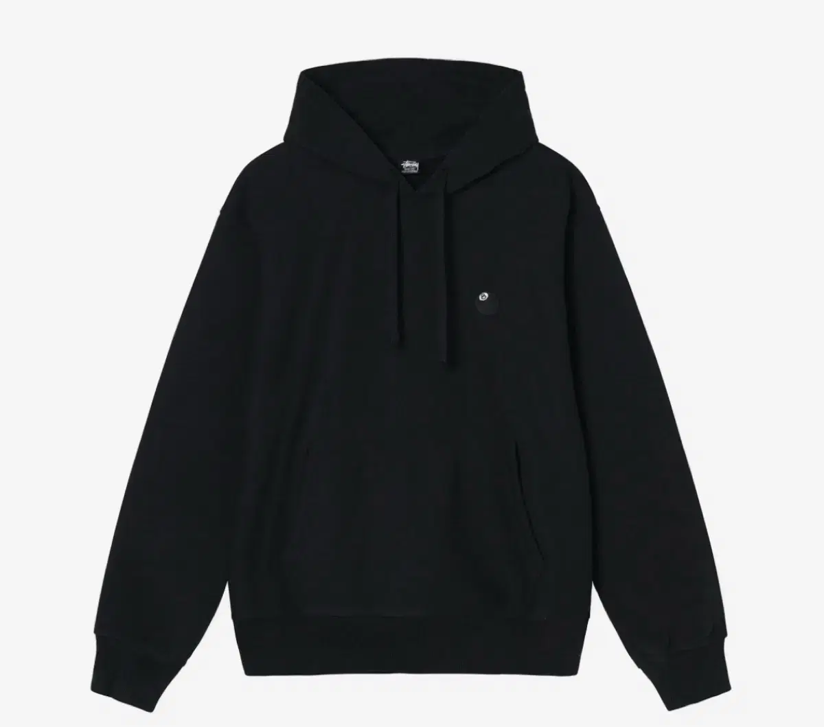 [XL]964.Stussy 8-Ball Embroidered Hoodie Black